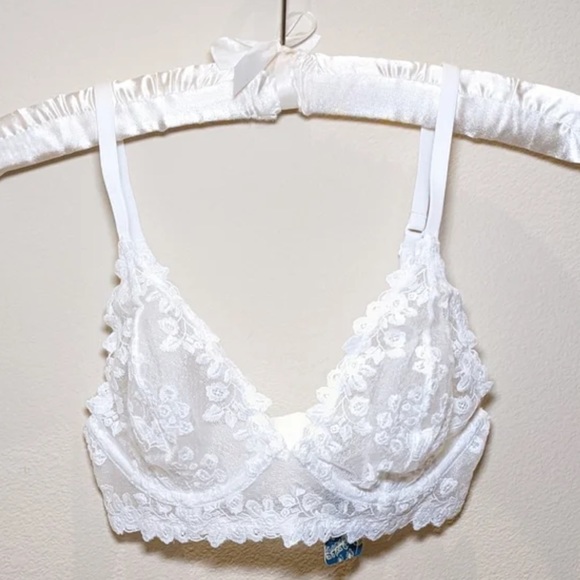 Free People Veronica Underwire Bra White 32C - Picture 3 of 12